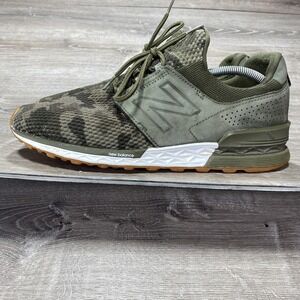 New Balance Green Camo Athletic Shoes